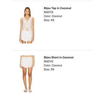 NWT Bijou Set in Coconut from Revolve